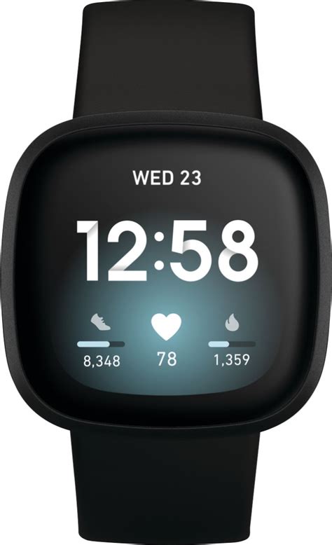 Customer Reviews Fitbit Versa 3 Health And Fitness Smartwatch Black