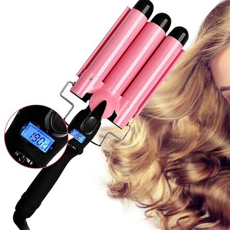 Hair Curling Iron Hair Curler Waver Wands 3 Barrel Long Hair Fast Heating Ceramic Hot Tools With