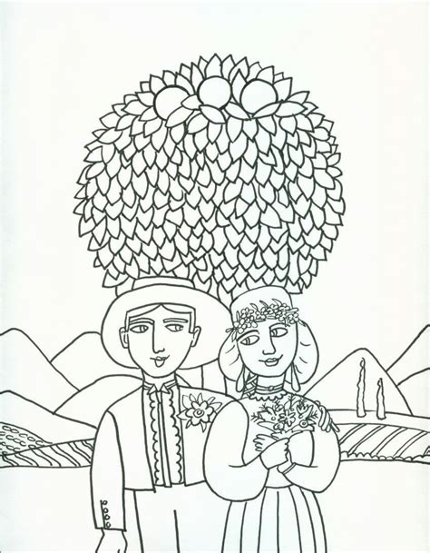 Folk Art Coloring Pages For Adults Coloring Pages