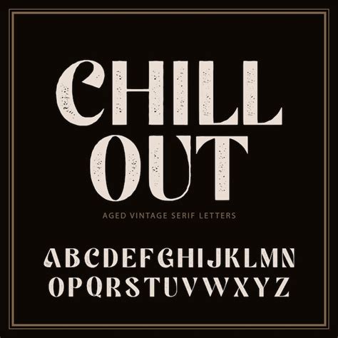 Premium Vector Hand Drawn Chill Out Lettering