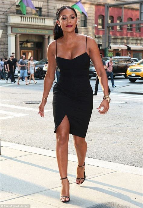 Mel B Sizzles In Black Dress As She Steps Out Solo In New York City