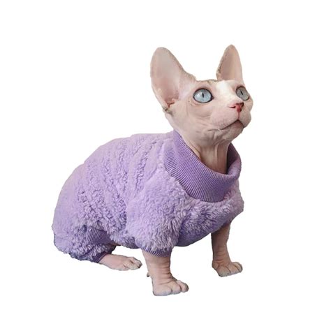 Purple Sweater For Sphynx Cat Warm Sweater For Hairless Cat Etsy