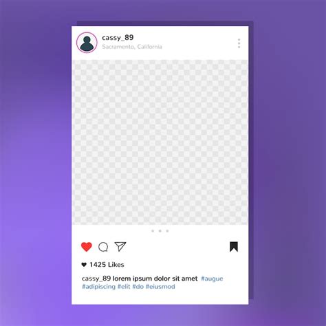 Free Instagram Post Frame Template Printable Templates