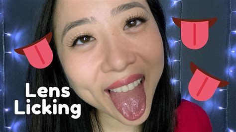 ASMR Close Up Lens Licking Slurping Mouth Sounds YouTube