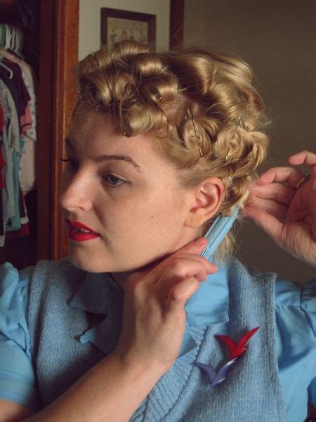 Va Voom Vintage Tutorial A Marilyn Pin Curl Set Retro Hairstyles