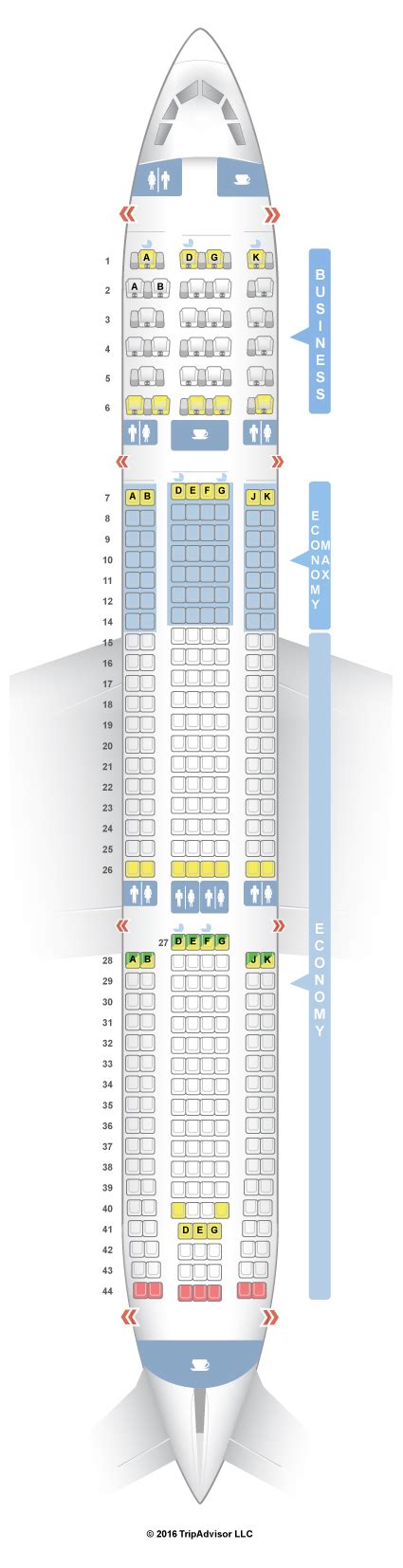 Seatguru Seat Map Edelweiss Air Airbus A330 300 333