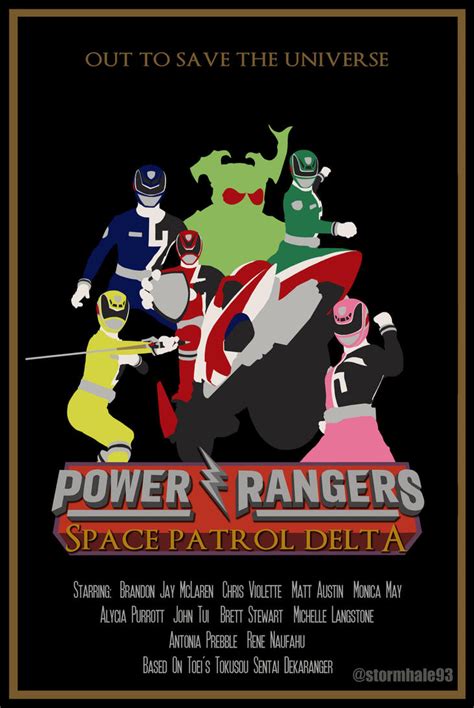 Power Rangers Poster 12 Space Patrol Delta By Stormhale On Deviantart
