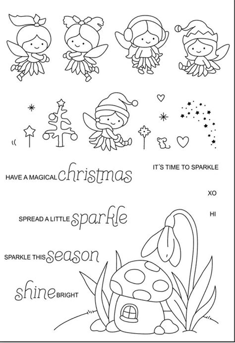 Three Christmas Coloring Pages With The Words Its Time To Sparkle