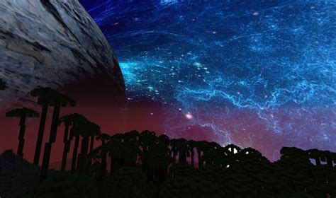 Minecraft Galaxy Night Sky Texture Pack Honcg