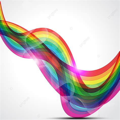 Rainbow Waves Vector Art Png Vector Rainbow Wave Rainbow Clipart
