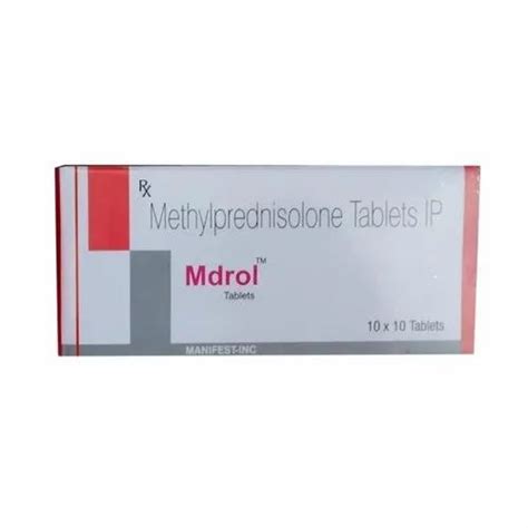Medrol Mdrol Methylprednisolone Tablet 8 Mg At Rs 25piece In Aligarh
