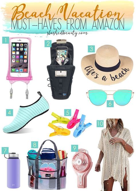 going on a beach trip add these beach vacation must haves from amazon to your cart so you can