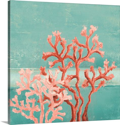Teal Coral Reef Ii Wall Art Canvas Prints Framed Prints Wall Peels