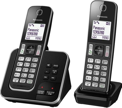 Buy Panasonic Kx Tgd322eb Cordless Phone With Answering