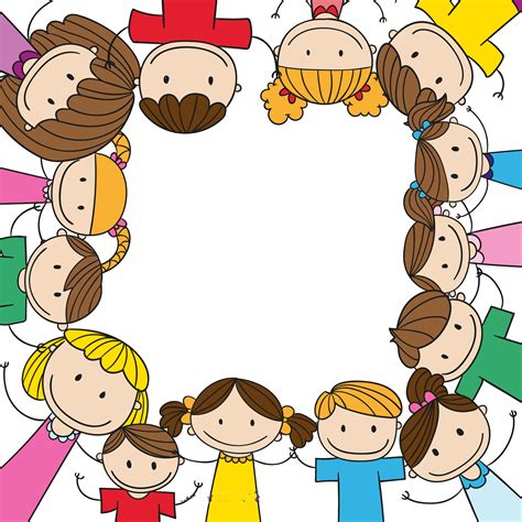 Child Play Clip Art Cartoon Children Holding 1001 Fun