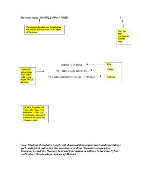 Apa Format Template 3 Free Templates In Pdf Word Excel Download