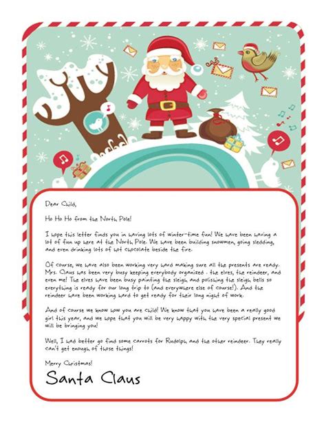 easy free letter from santa magical package christmas lettering christmas letter from santa