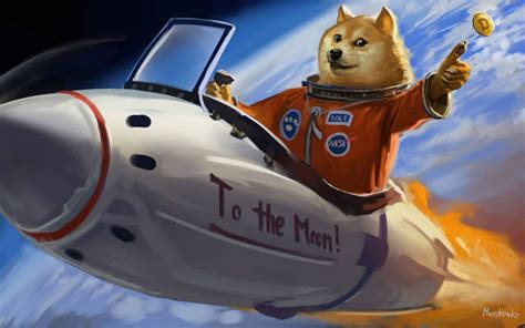Download Astronaut Doge Meme Wallpaper