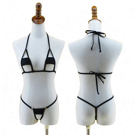 Tinpia Womens Exotic G String Micro Bikini Set Beach Swimwear Female