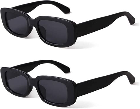 Butaby Rectangle Sunglasses For Women Retro Driving Glasses 90s Vintage Fashion Ebay