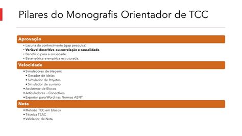 Pilares Do Monografis Detalhes Guia Da Monografia Como Fazer Um Tcc