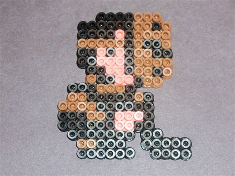 Goalie From Ice Hockey Perler Bead Art Etsy