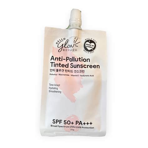 Hello Glow Anti Pollution Tinted Sunscreen Spf50 Pa 20g My Care Kits