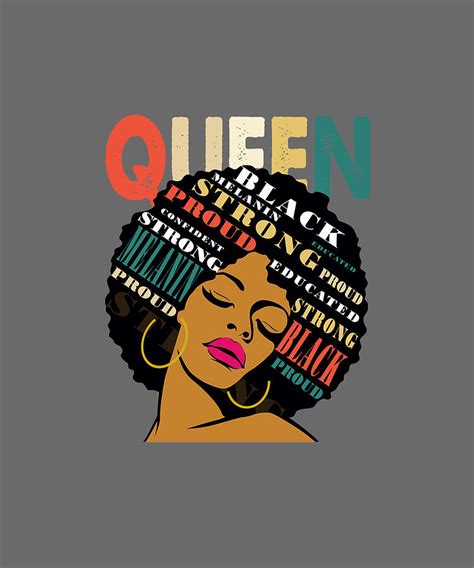 african queen shirts for women educated black girl magic tshirt digital art by felix pixels