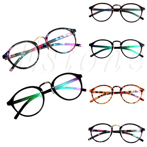 buy vintage clear lens eyeglasses frame unisex retro round men women nerd