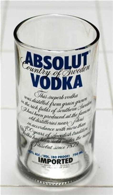 Yava Glass Recycled Absolut Vodka Bottle Glass 750 Ml20