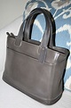 Coach Vintage Classic Gray Leather Bleeker Satchel Tote Purse 9303 USA ...