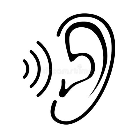 Ear And Hearing Icon Stock Vector Illustration Of Listening 146538531