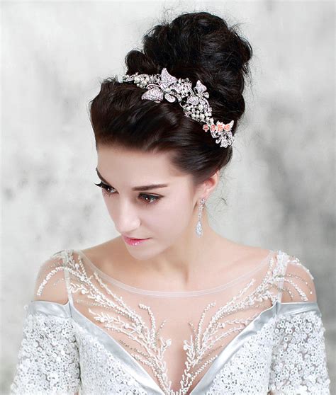 Buy Wholesale Elegant Wedding Headdress Rhinestone Crystal Pearl