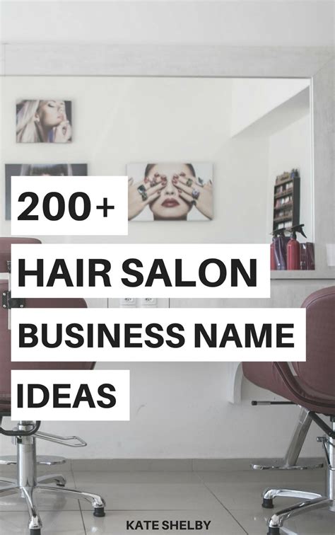 Choosing a good name for your site can quickly turn into analysis paralysis. 200+ HAIR SALON BUSINESS NAME IDEAS - Kate Shelby | Hair ...