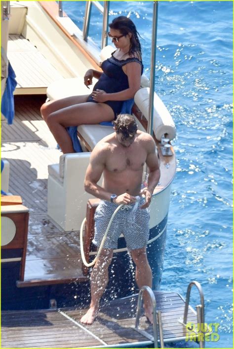 Jamie Dornan Shows Off His Chiseled Shirtless Body While Relaxing With Wife Amelia In Italy