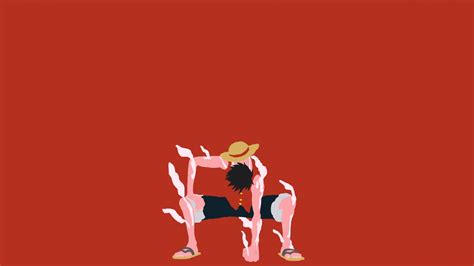 Download Wallpaper 1366x768 Monkey D Luffy One Piece Anime Minimal