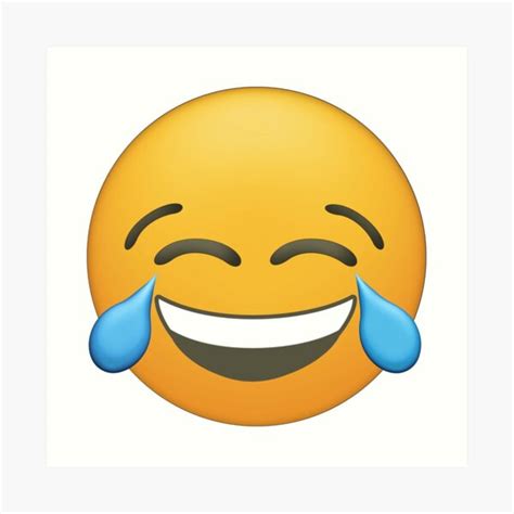 Widely used to show something is funny or pleasing. Laughing Emoji Art Prints | Redbubble