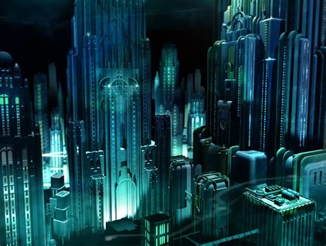 Jim Martin Concept Art Bioshock Rapture City View