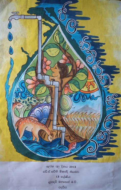 Save Water Save Earth Drawing