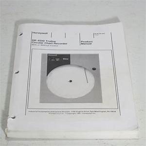 Honeywell Dr 4500 Truline Circular Chart Recorder Product Manual Ebay