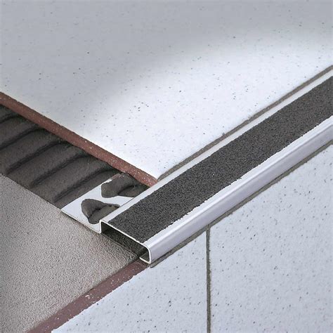 Profilitec Stairtec Stainless Steel Stair Nosing 10mm Stiles