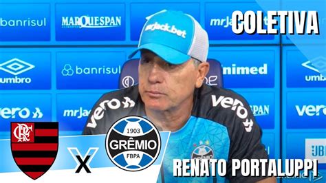 Coletiva Renato Ga Cho Ao Vivo Flamengo X Gr Mio Brasileir O Youtube