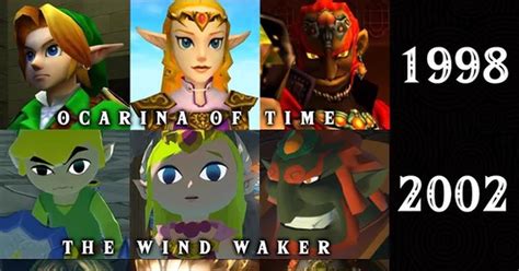 Vrutal La Evolución De Los Diseños 3d De Link Zelda Y Ganondorf