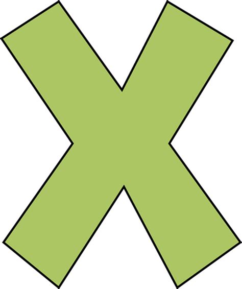 Green Letter X Clip Art Image Clipart Panda Free Clipart Images
