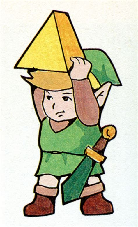 Link Link Holding The Triforce Again Zelda Dungeon Gallery