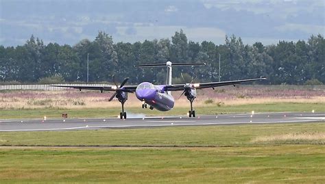 flybe glasgow to belfast city airport flight declares emergency after engine shut down belfast