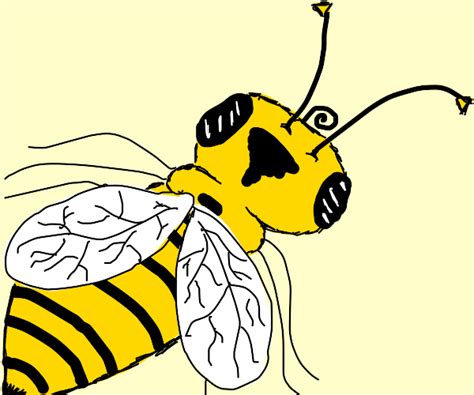 Hyper Realistic Bee Drawception