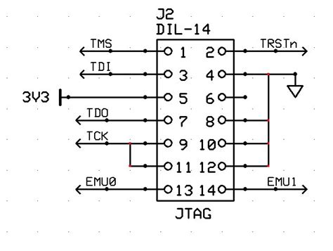 Xds100v2 Jtag Pinouts Idenfication C2000 Microcontrollers Forum