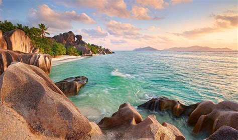 Download Seychelles Tropical Beach Coast Nature Coastline Hd Wallpaper