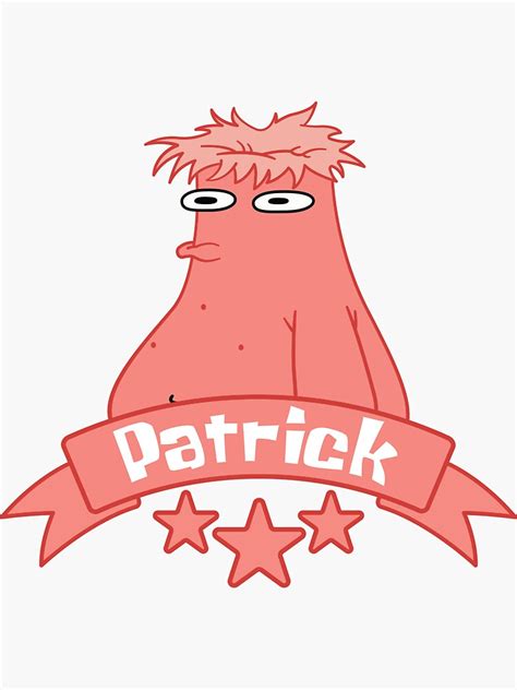 Patrick Star Head Ripped Off Sticker For Sale By Ghostwrench Redbubble